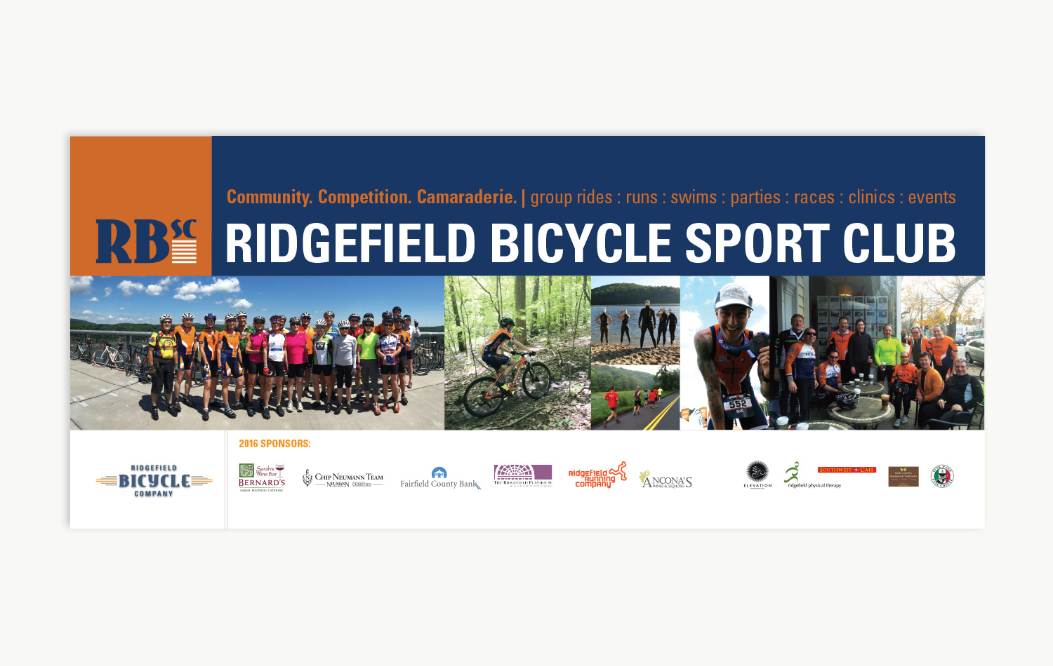 Event banner for Ridgefield Bicycle Sport Club events