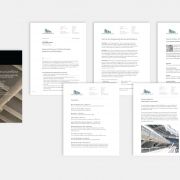 Interior pages demonstrating new proposal formatting that reflects Conlon's new brand identity