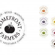logo identity for Homefront Farmers